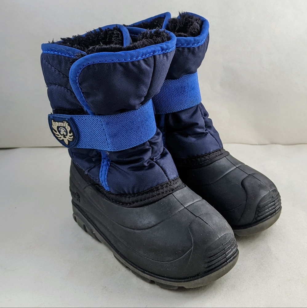 Kamik Toddler Children Snowbug3 Blue Winter Snow Boots Sz 9